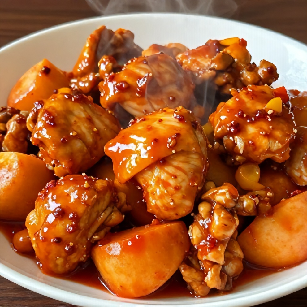 Spicy Jalapeño Peach Chicken