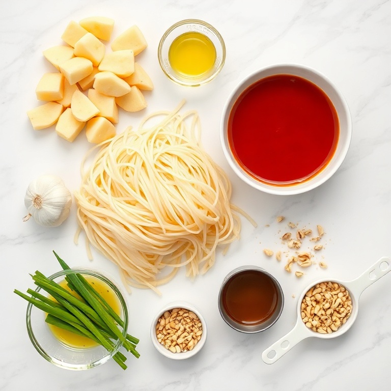Spicy Potato Noodles Ingredients