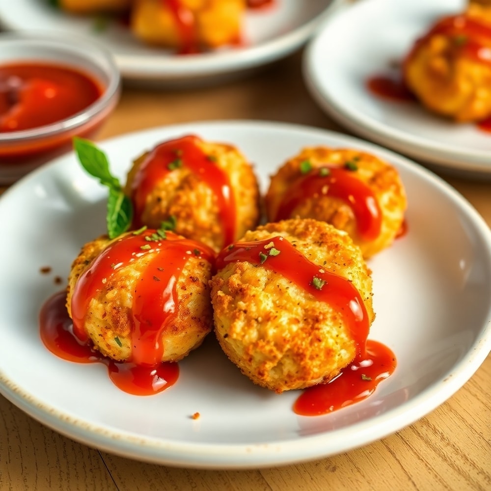 Air Fryer Chicken Parmesan Bites Final Dish