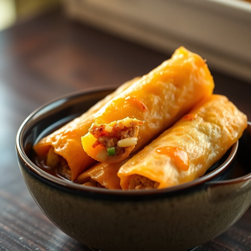 egg roll in a bowl