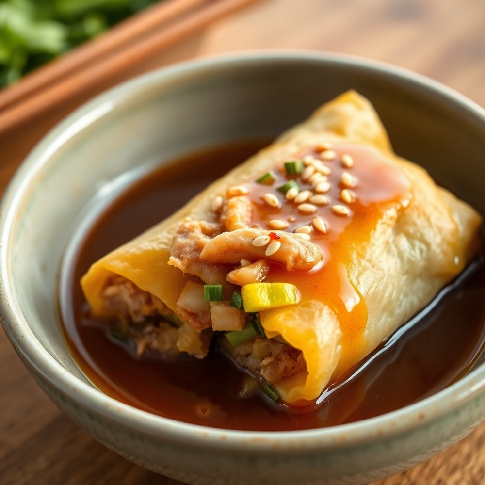 Egg Roll in a Bowl Ready to Serve