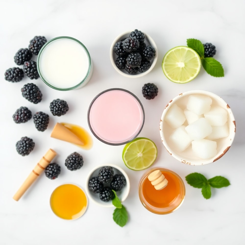 Blackberry Coconut Pink Drink Ingredients