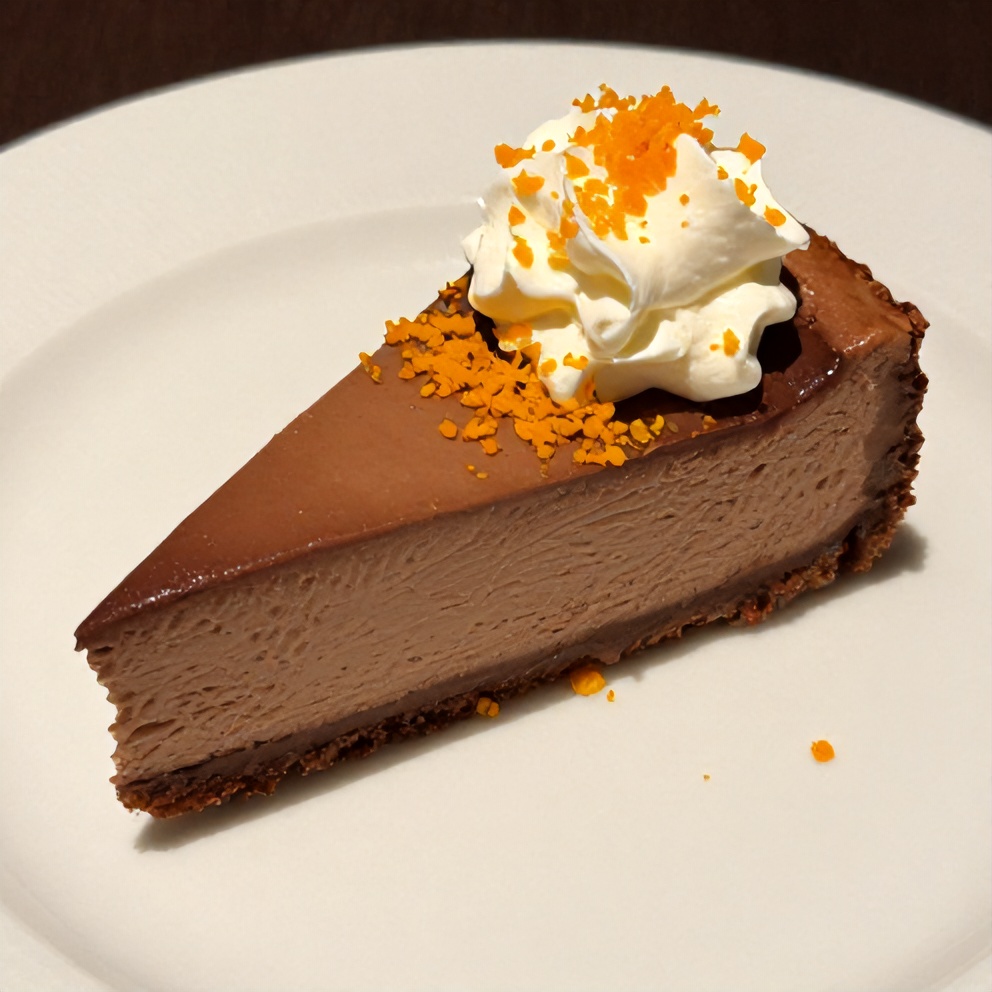 Chocolate Orange Cheesecake Slice