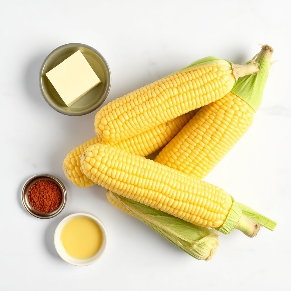 Raw ingredients for Cowboy Butter Roasted Corn