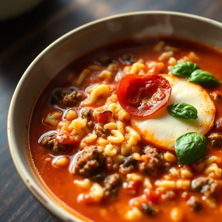 paleo pizza soup