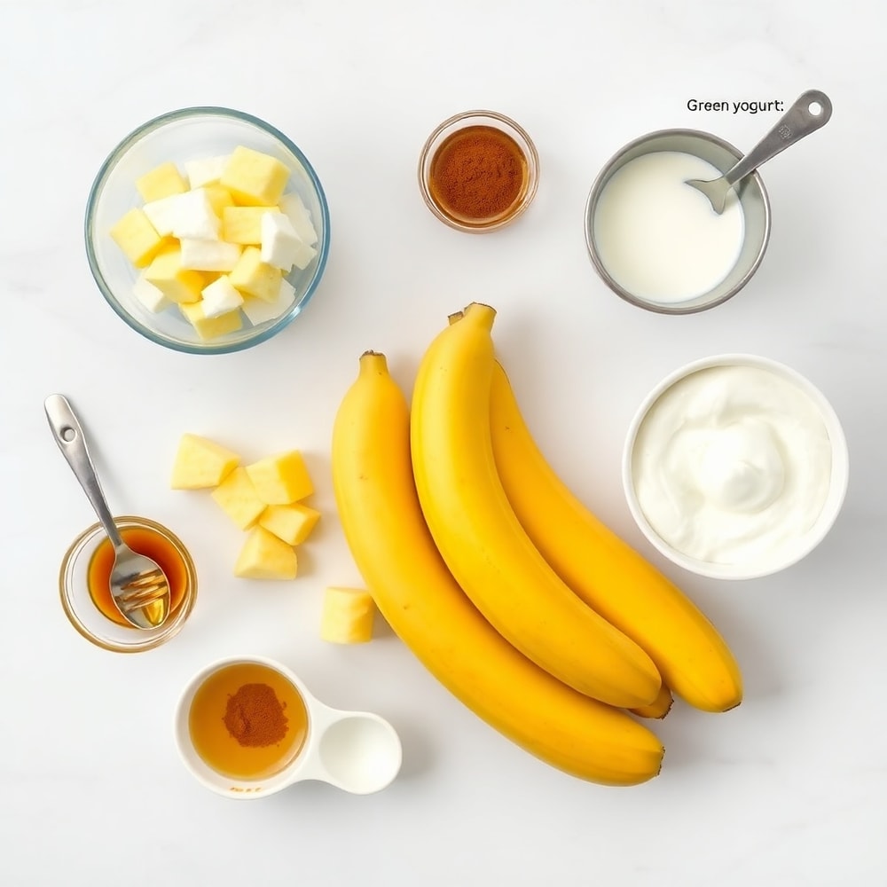 Raw Ingredients for Pineapple Banana Smoothie