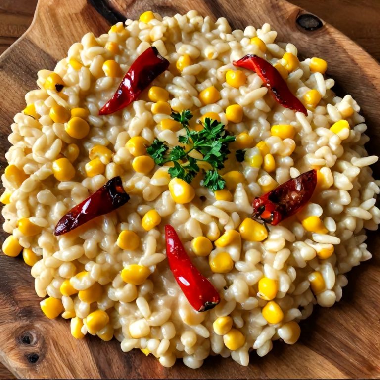 Creamy Corn and Red Pepper Risotto
