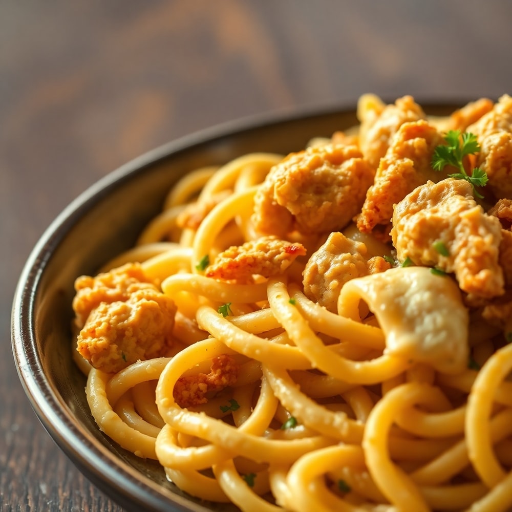 Creamy Crack Chicken Pasta