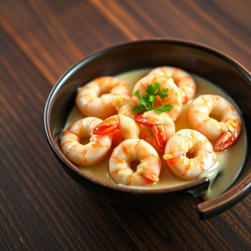 creamy garlic shrimp