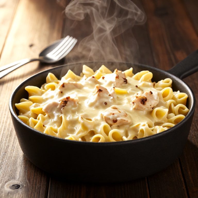 creamy lemon chicken pasta bake