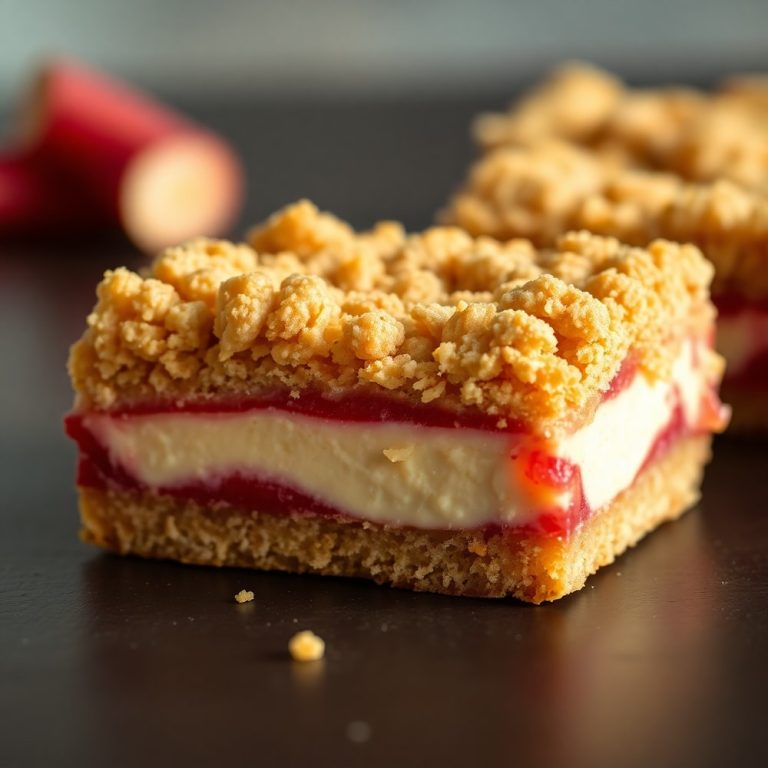 rhubarb bars