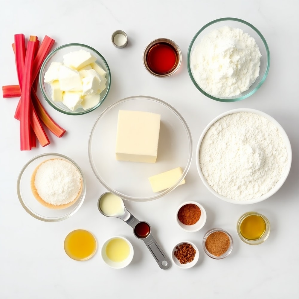Rhubarb Bars Ingredients