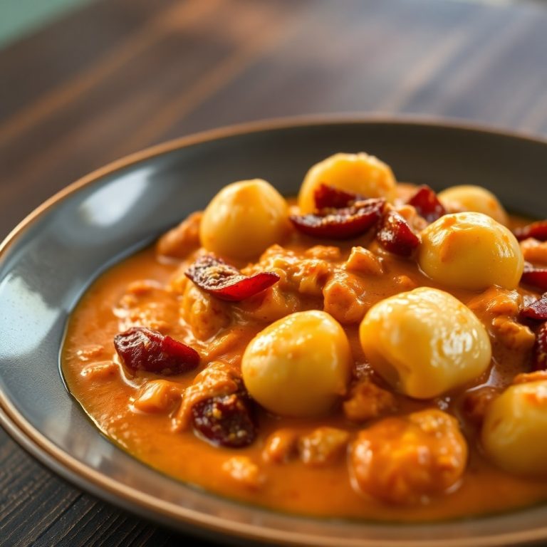 creamy sundried tomato gnocchi