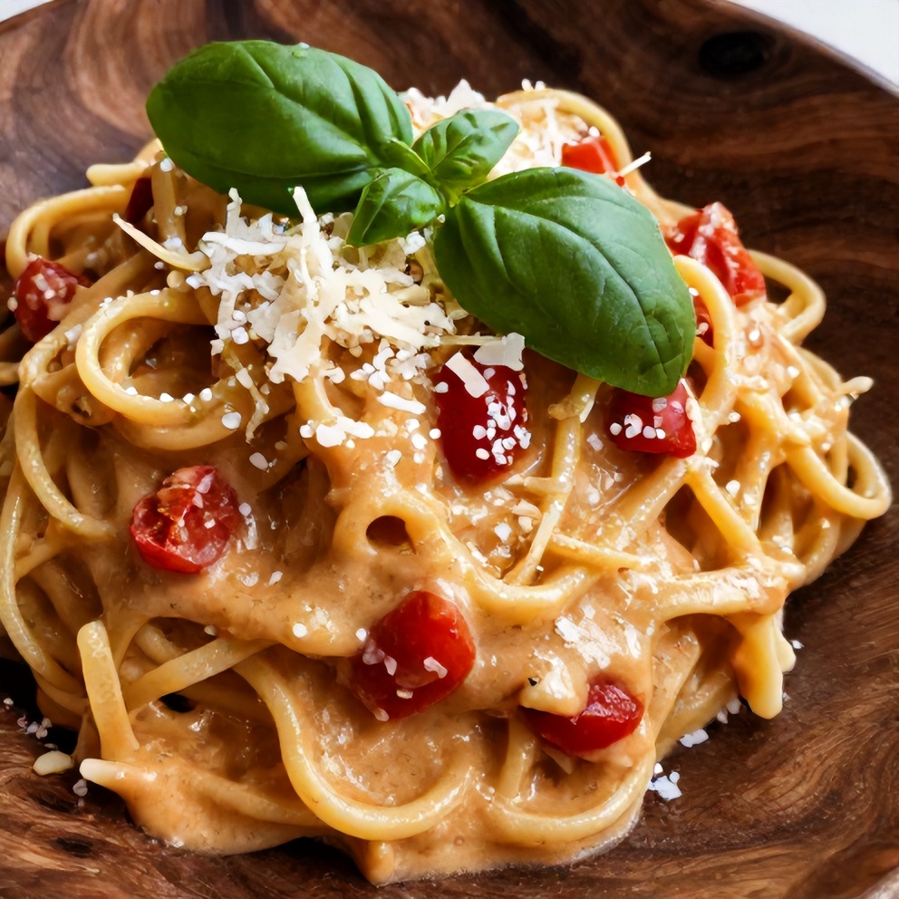 creamy tomato garlic pasta