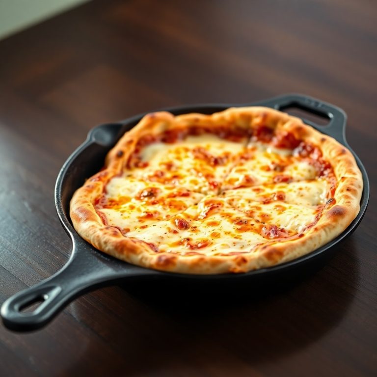 crispy cast iron skillet pizza