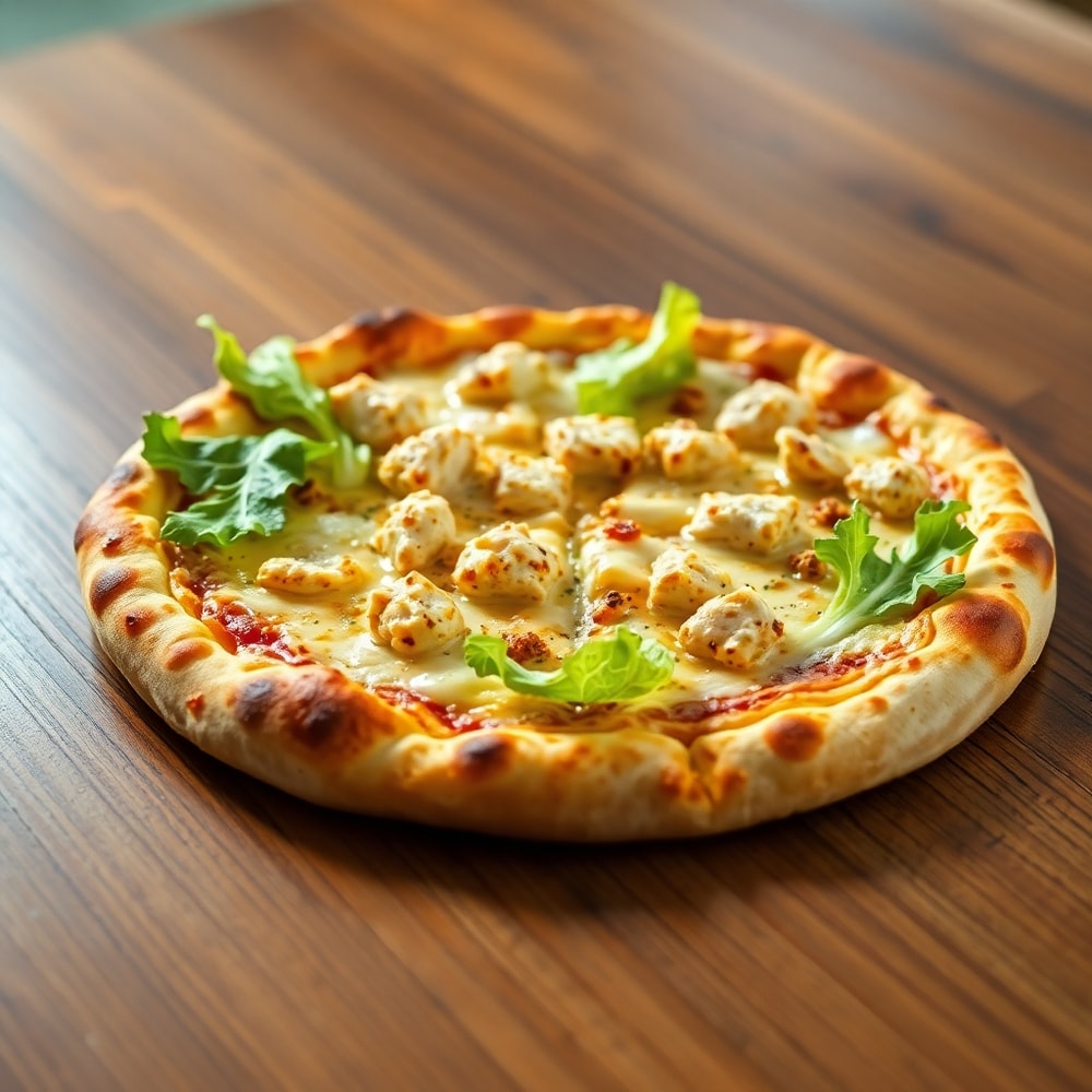Chicken Caesar Salad Pizza