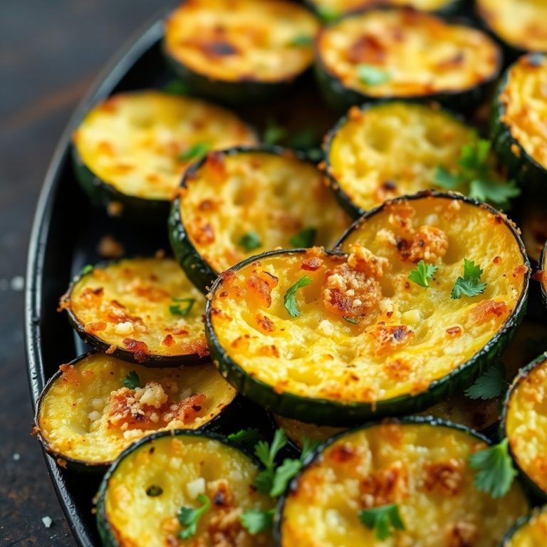 garlic parmesan roasted zucchini