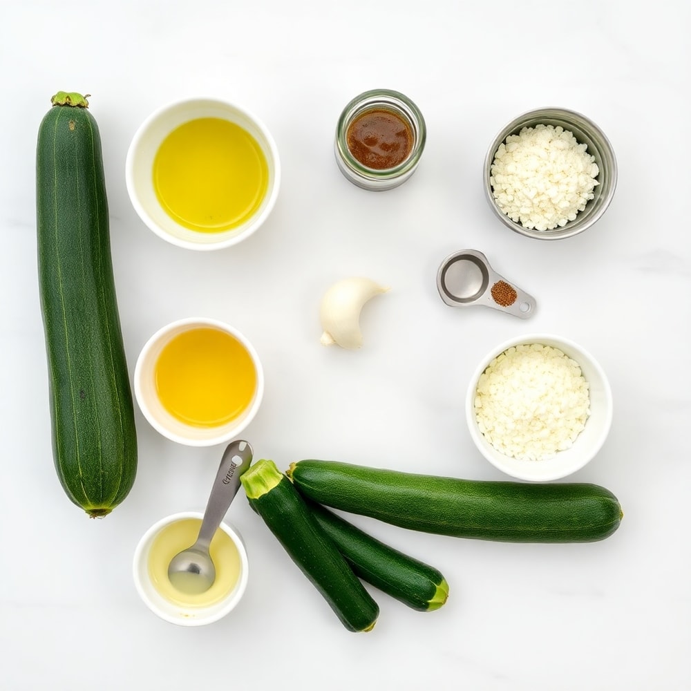 Garlic Parmesan Roasted Zucchini Ingredients