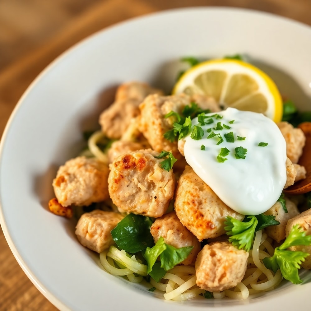 Greek Chicken Bowl with Lemon