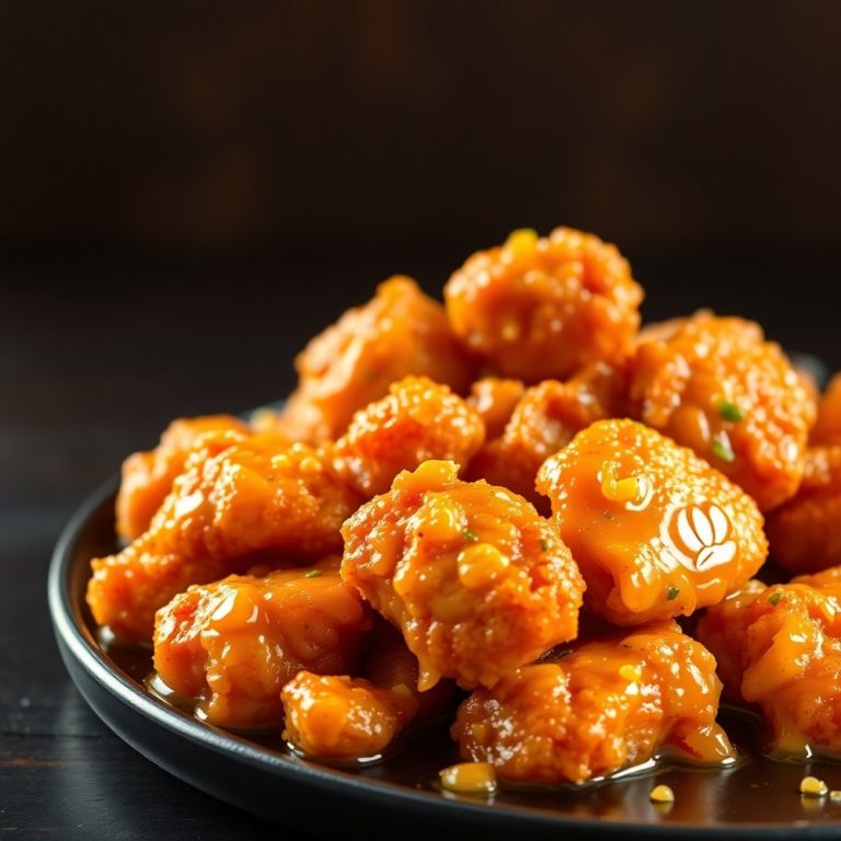 crispy honey garlic chicken