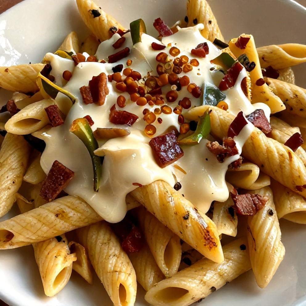 jalapeño popper pasta salad