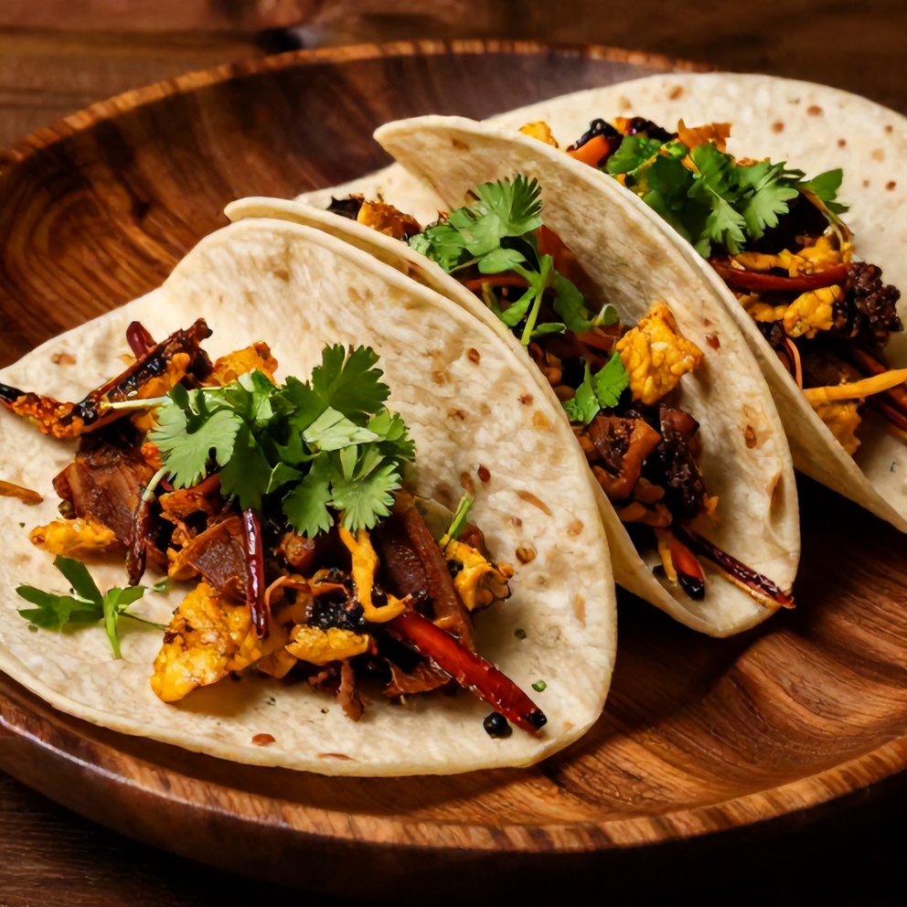 Crispy Spicy Breakfast Tacos