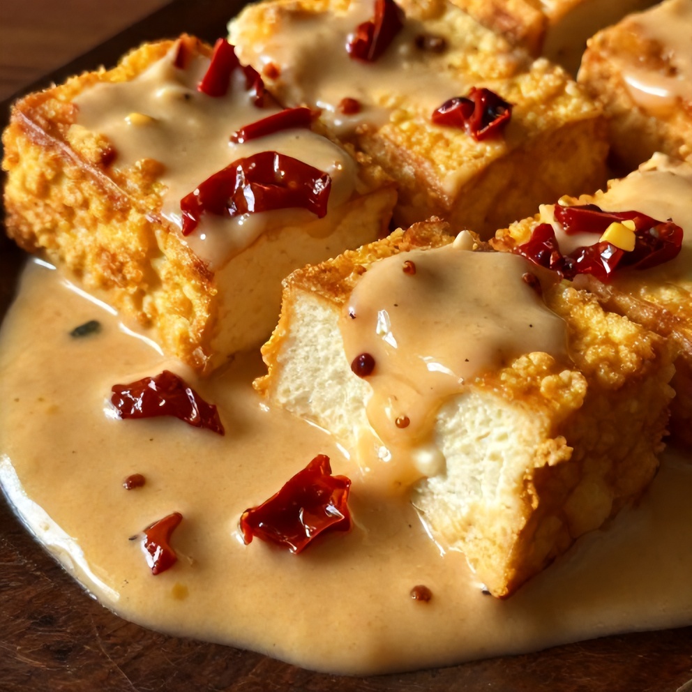 crispy tofu sun-dried tomato sauce