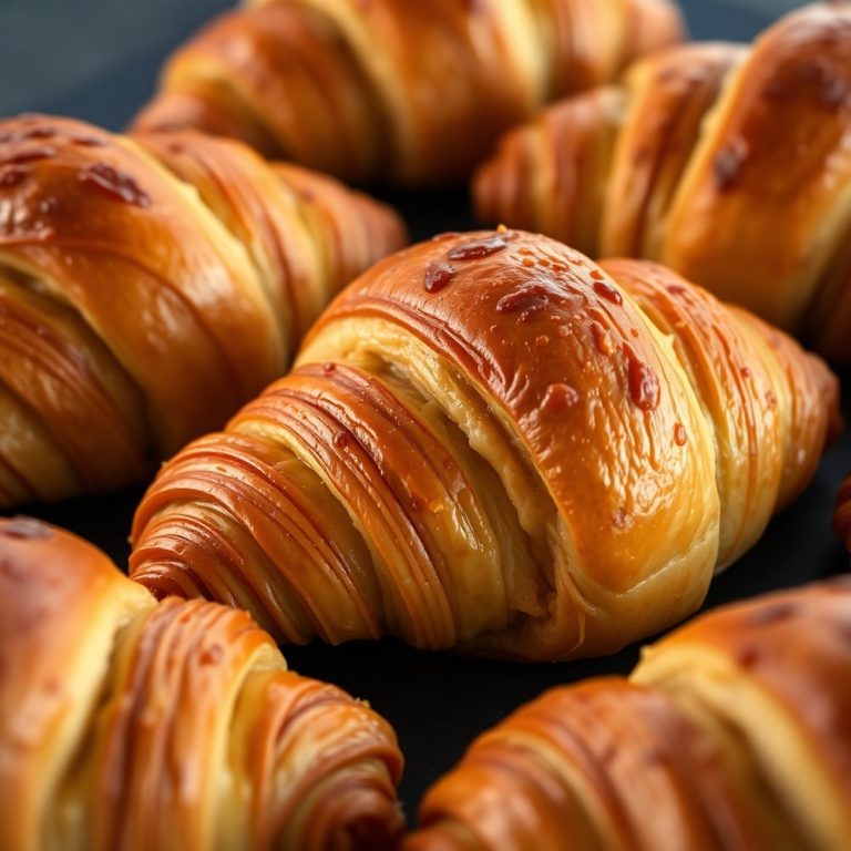 easy baked ham and cheese croissants