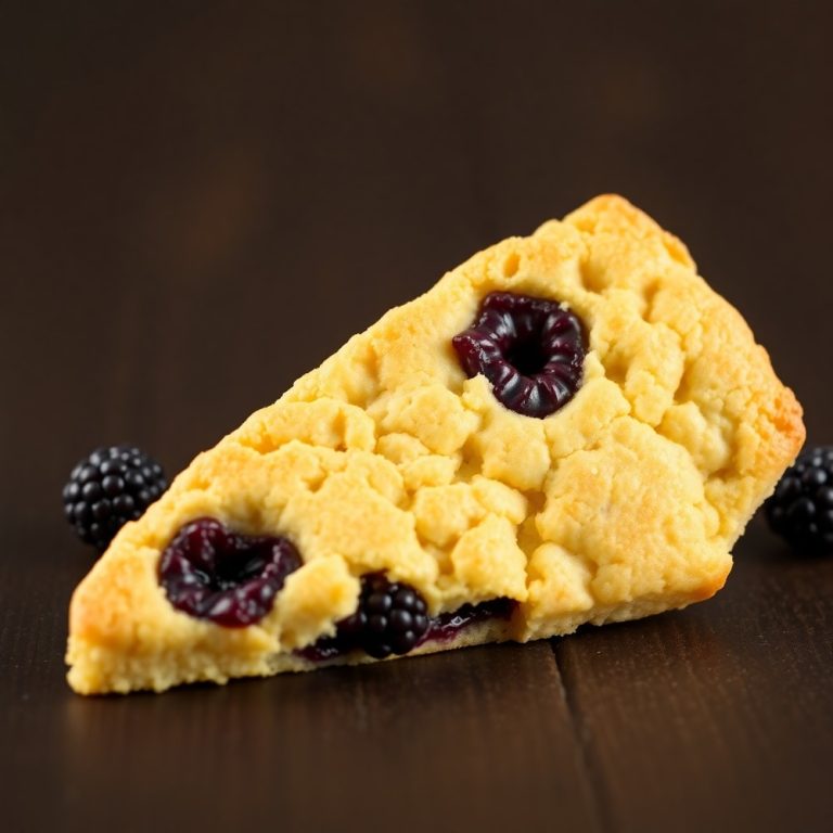 Easy Blackberry Shortbread Wedges
