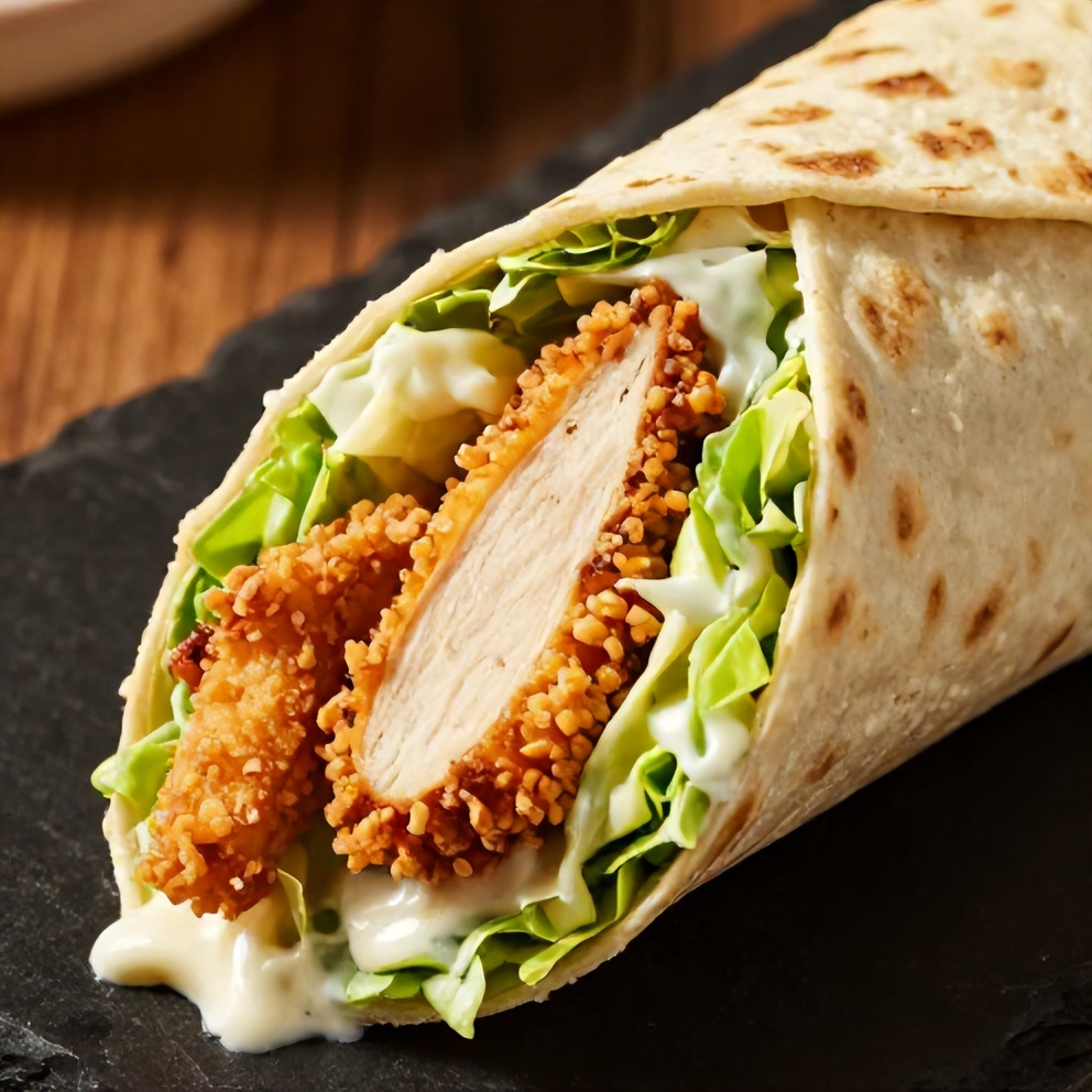 Easy Chicken Caesar Wrap