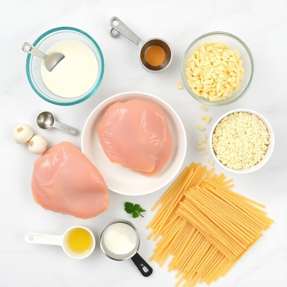 Chicken Garlic Pasta Ingredients
