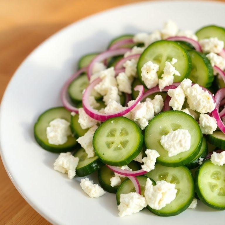 Easy Classic Cucumber Feta Salad
