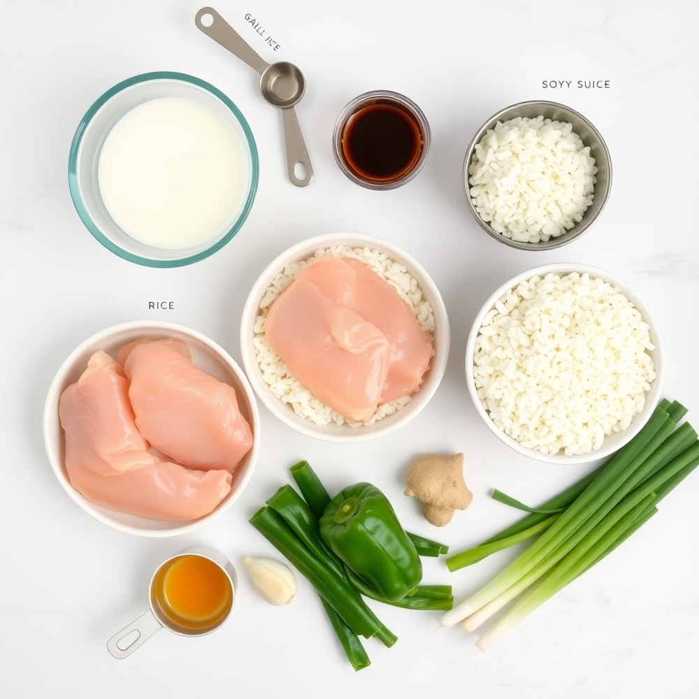 Coconut Chicken Rice Bowl Ingredients