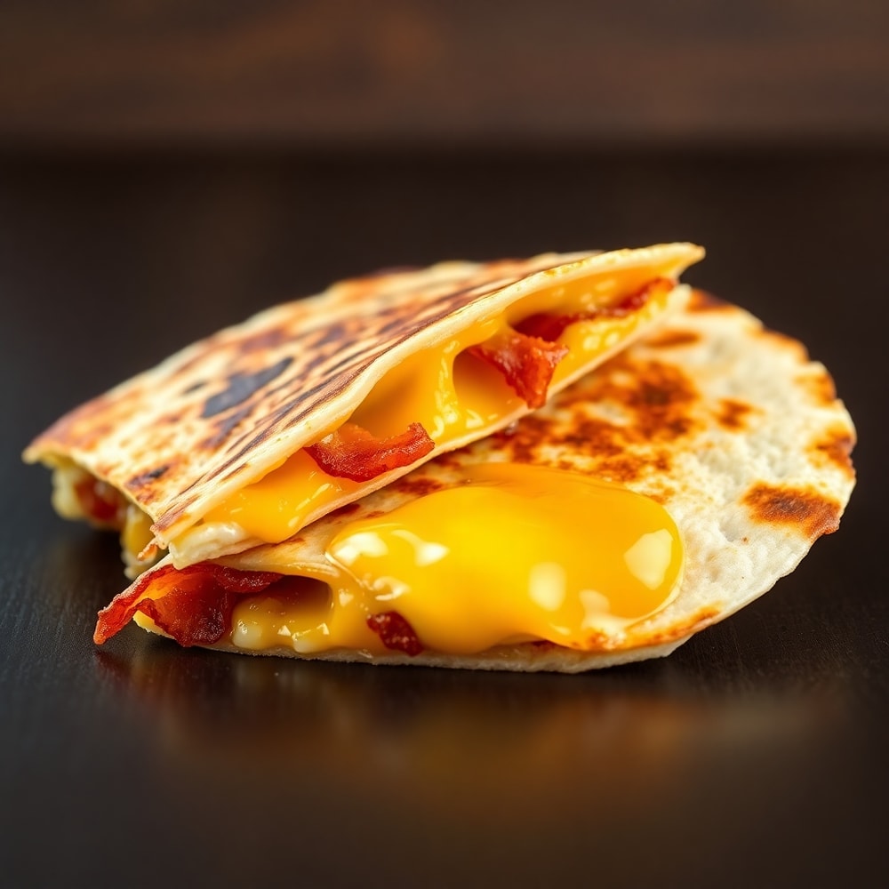 easy bacon egg and cheese quesadillas