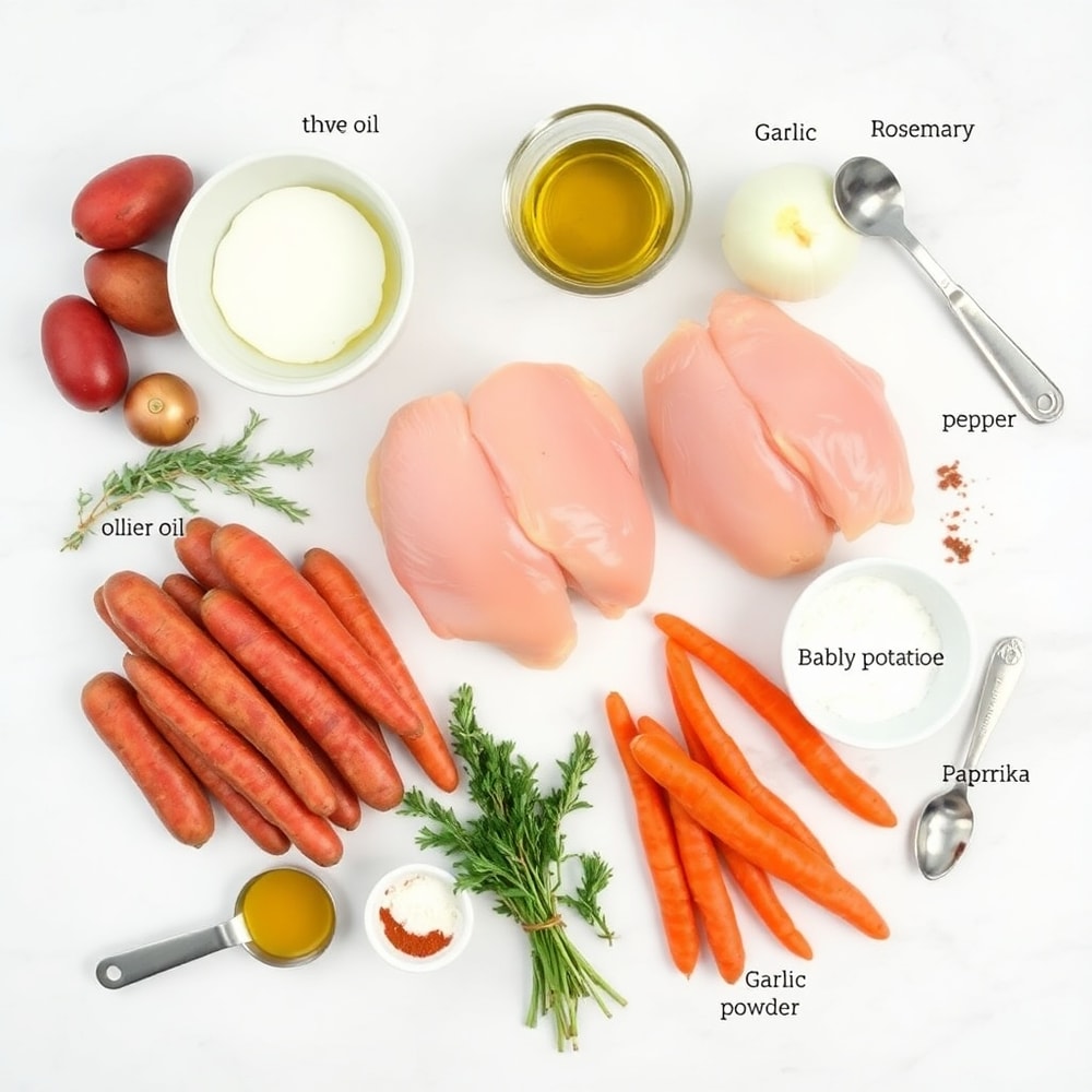 Crockpot Chicken & Veggies Ingredients