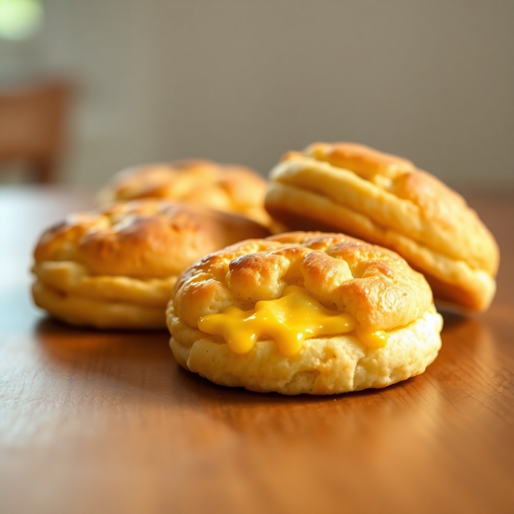 fluffy cheesy protein biscuits