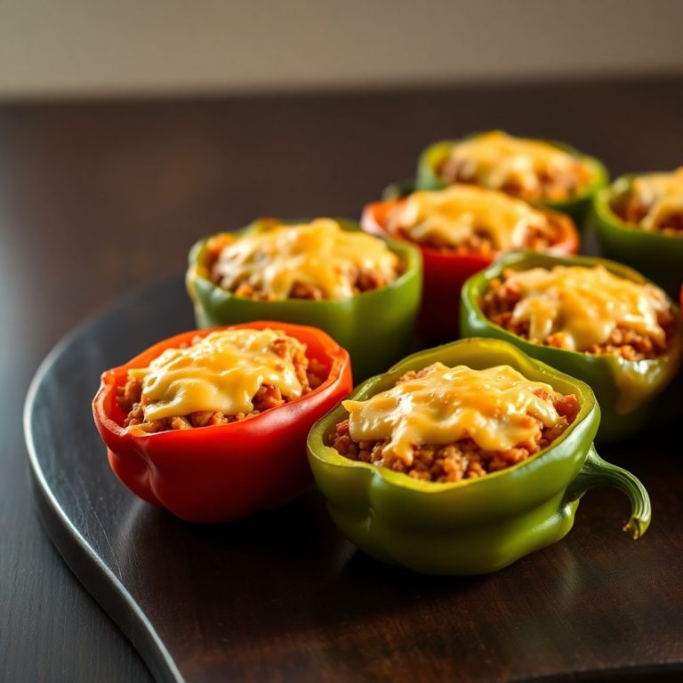 Easy High-Protein Stuffed Bell Peppers
