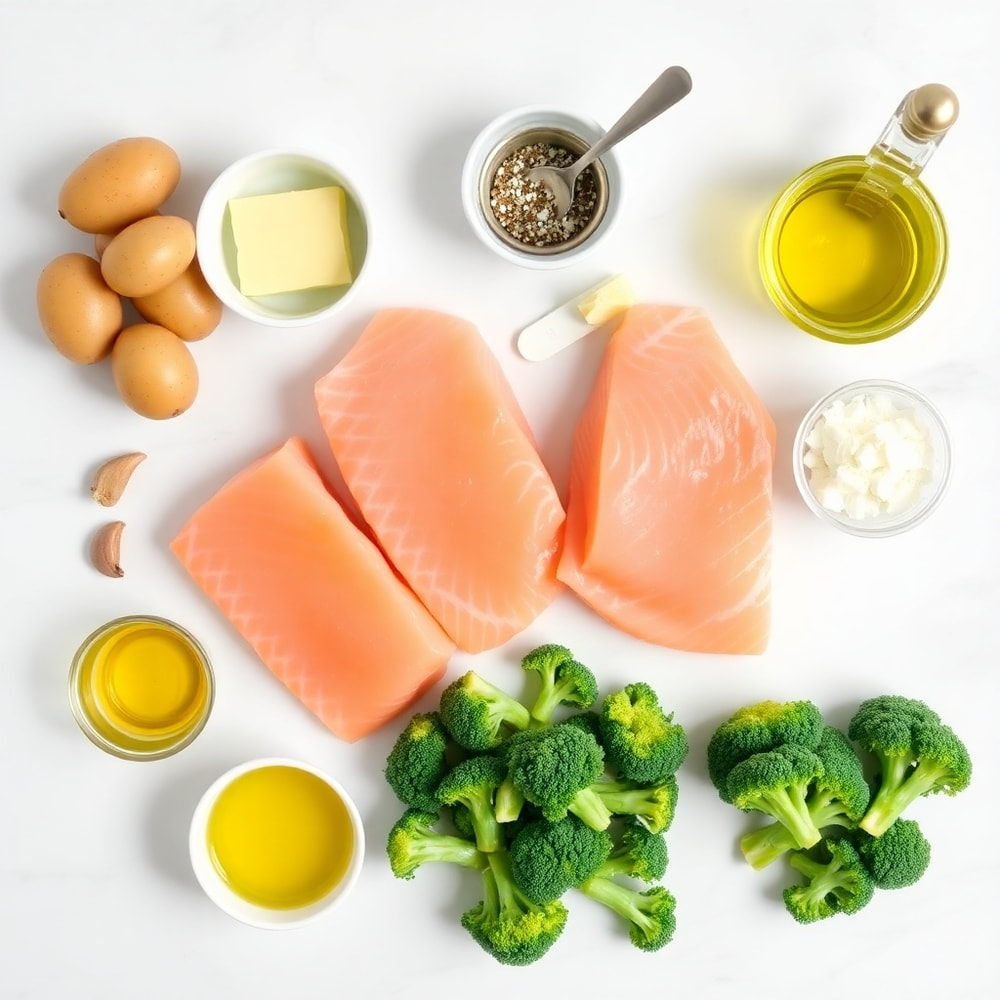 Raw ingredients for Easy Lemon Butter Salmon