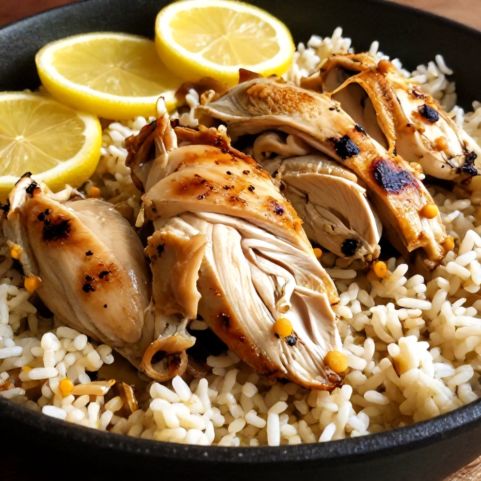 easy one-pan lemon chicken and rice