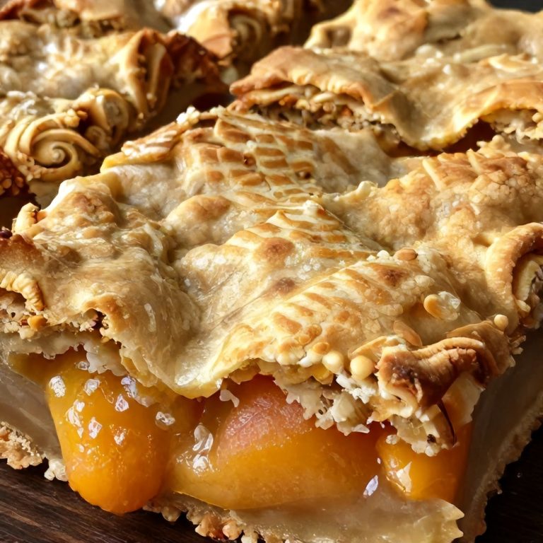 Easy Peach Pie Bars