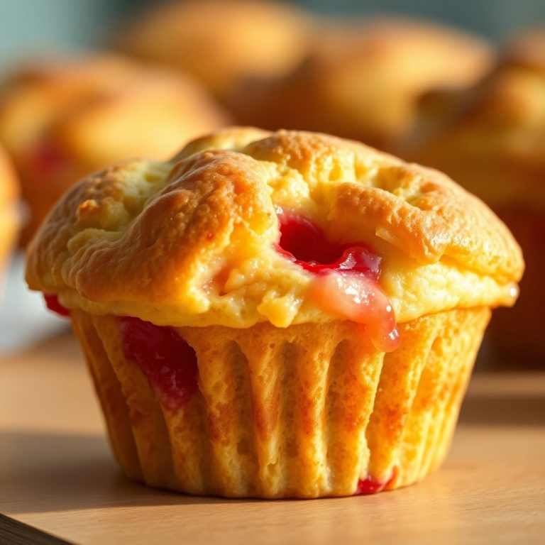easy strawberry shortcake muffins