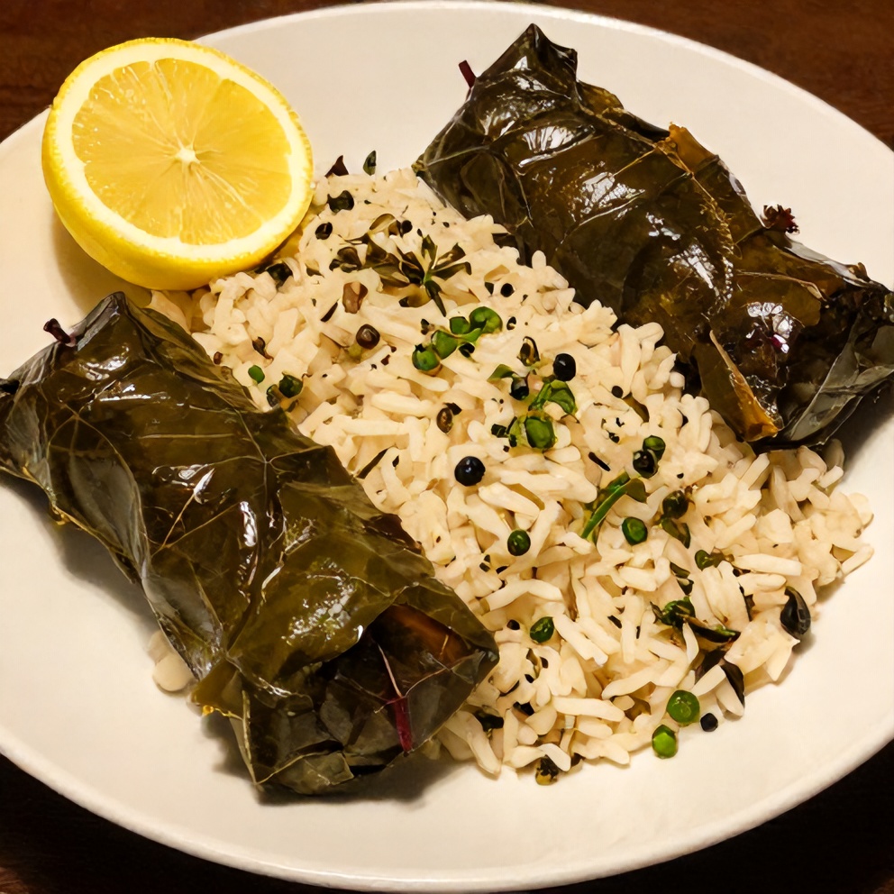 Easy Stuffed Grape Leaves Ready to Serve