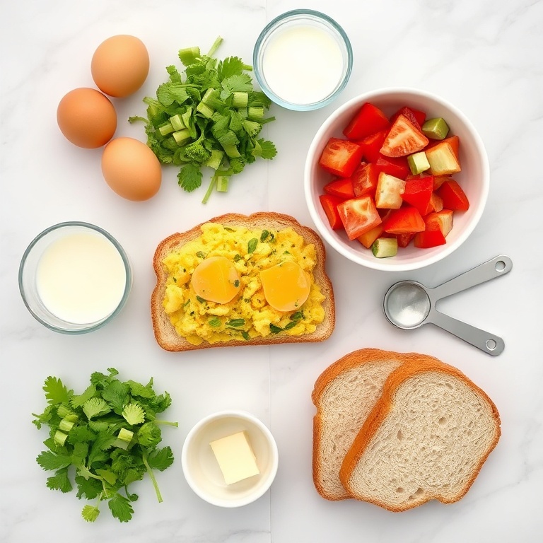 Veggie Scrambled Eggs Ingredients