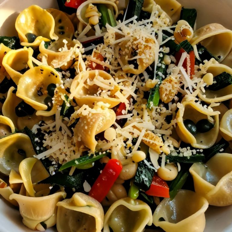Garlic Parmesan Tortellini Salad