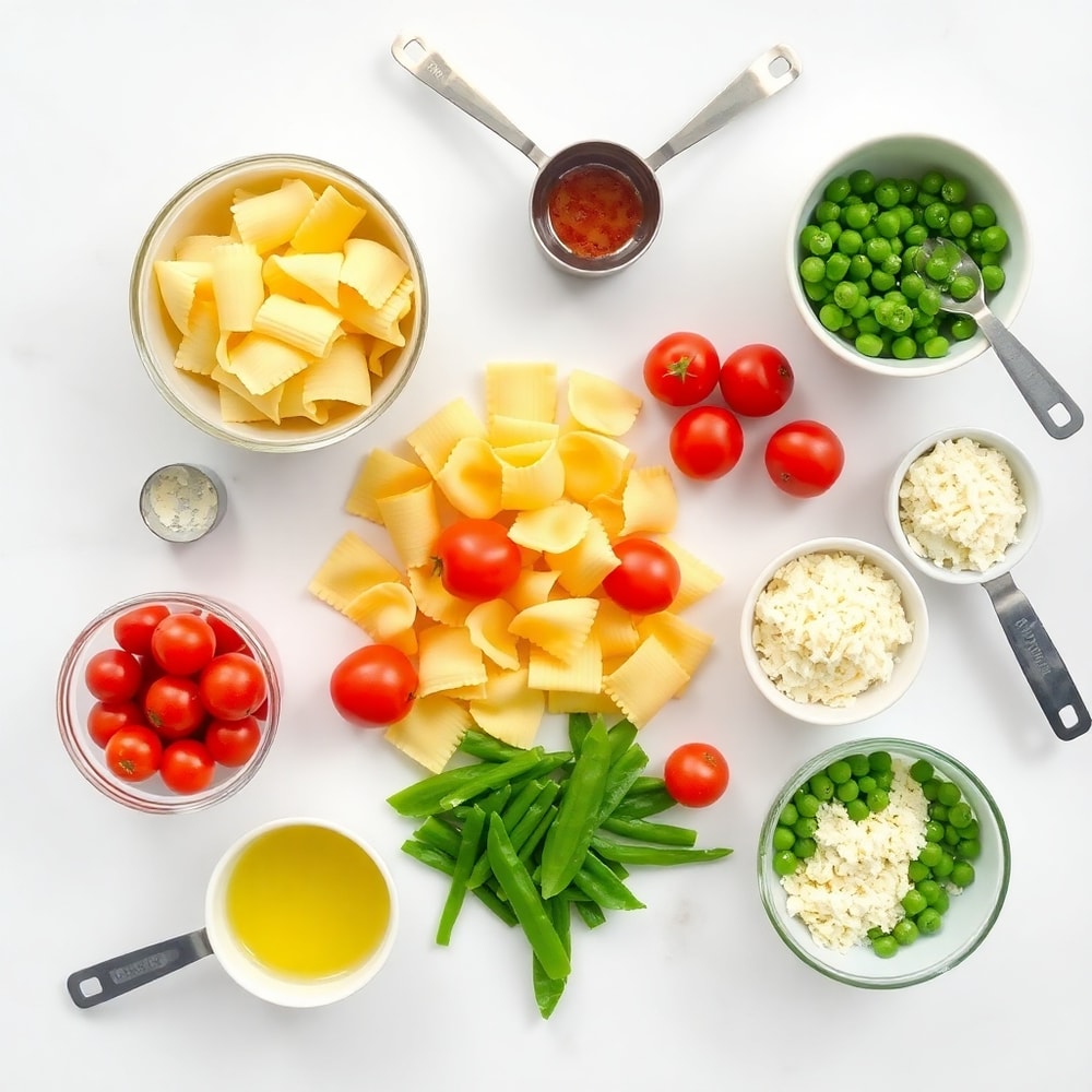 Garlic Parmesan Tortellini Salad Ingredients
