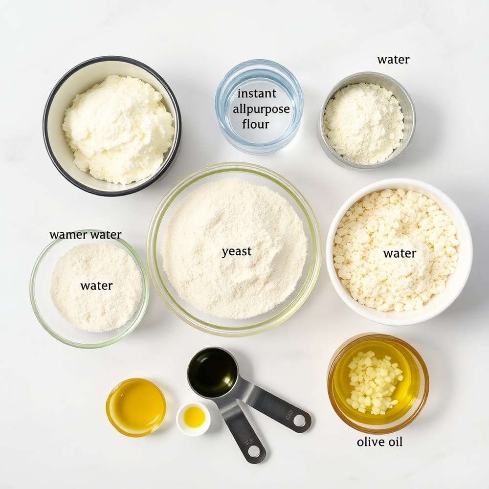 Garlic Rosemary Focaccia Muffins Ingredients