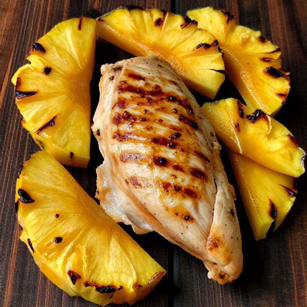 Grilled Mango Pineapple Chicken