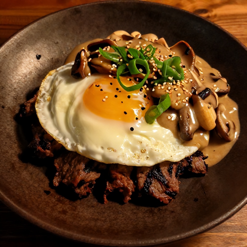 Hawaiian Loco Moco Ready to Serve