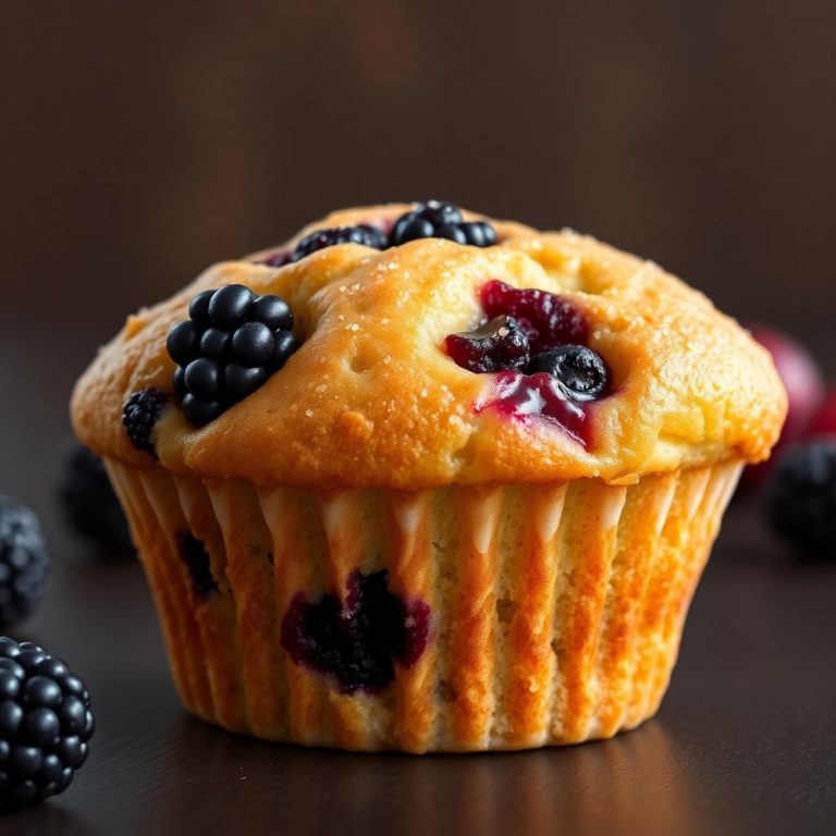 homemade blackberry muffins