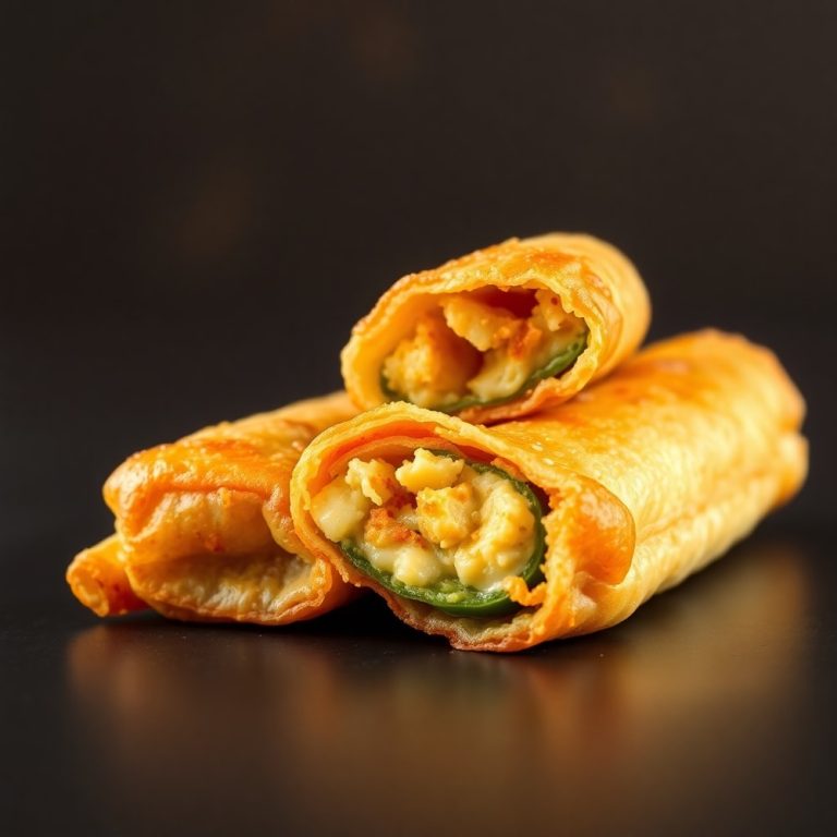 jalapeno popper egg rolls